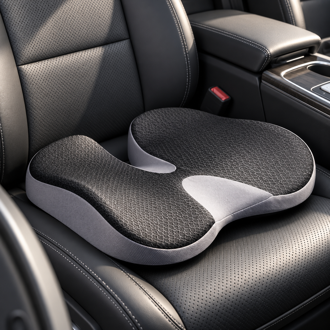 Orthopedic Car Seat Cushion Memory Foam Support Anti Slip Pad