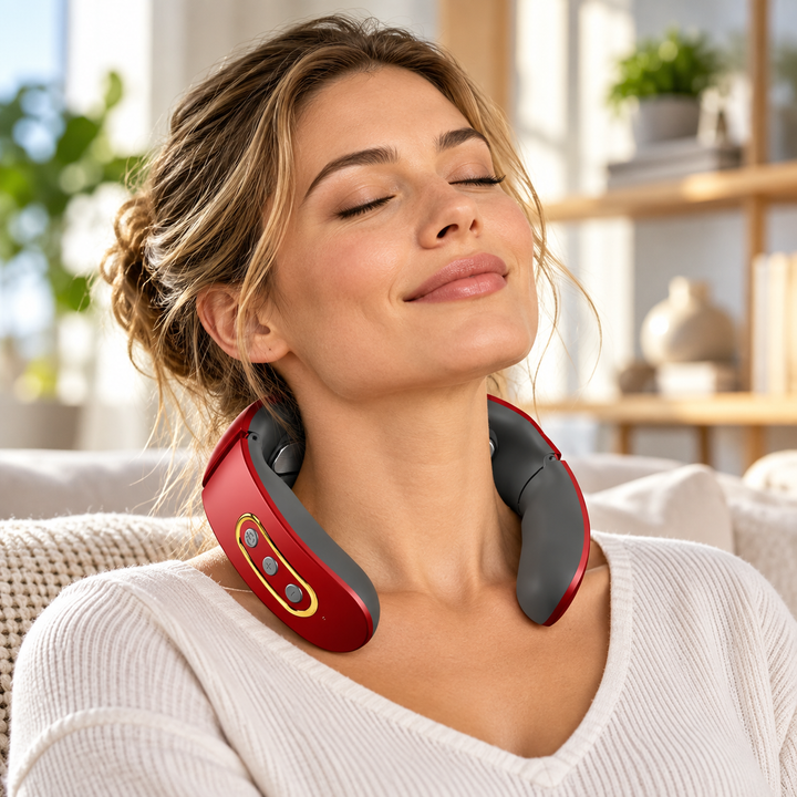 Smart 4D Neck and Shoulder Massager with Heat Cordless Deep Kneading