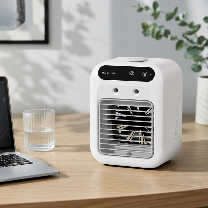 Mini USB Portable Air Conditioner Fan Humidifier Tabletop Desktop