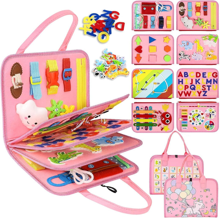 Montessori Busy Board Educational Activity Learning Toy Board
