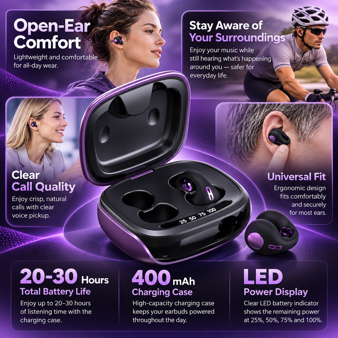 Waterproof Running Earphones Wireless Bluetooth Sport Ear Hooks