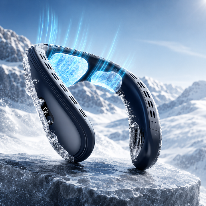 Bladeless Neckband Personal Cooling Fan Wearable Hands-Free Fan
