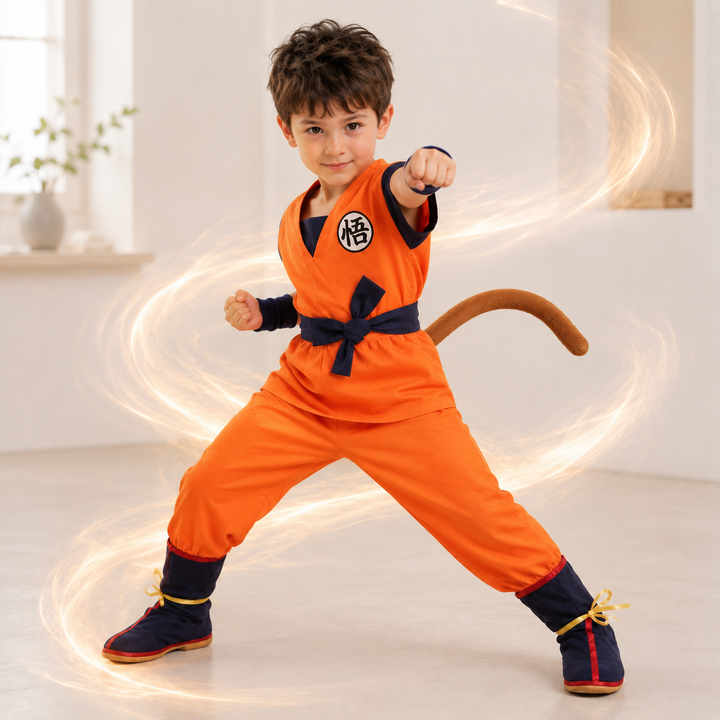 Son Goku Dragon Ball Costume Kids Adults Halloween Cosplay