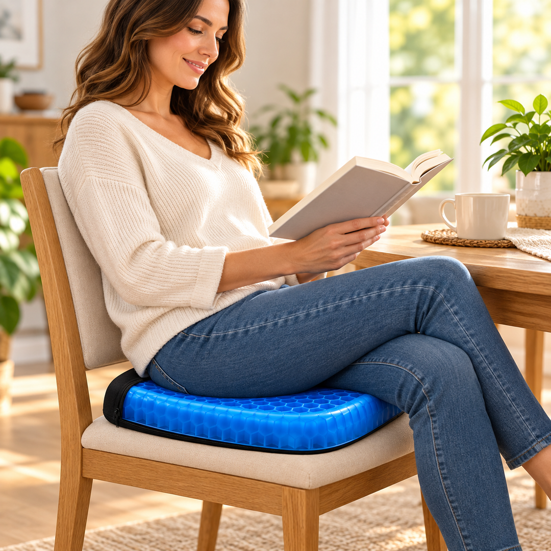 Orthopedic Gel Seat Cushion Tailbone Pain Relief Office Chair