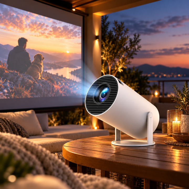 4K Projector for Home Theater Android WiFi Bluetooth Smart Projector