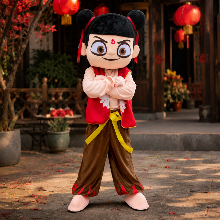 Nezha Warrior Boys Mascot Costume Halloween Cosplay