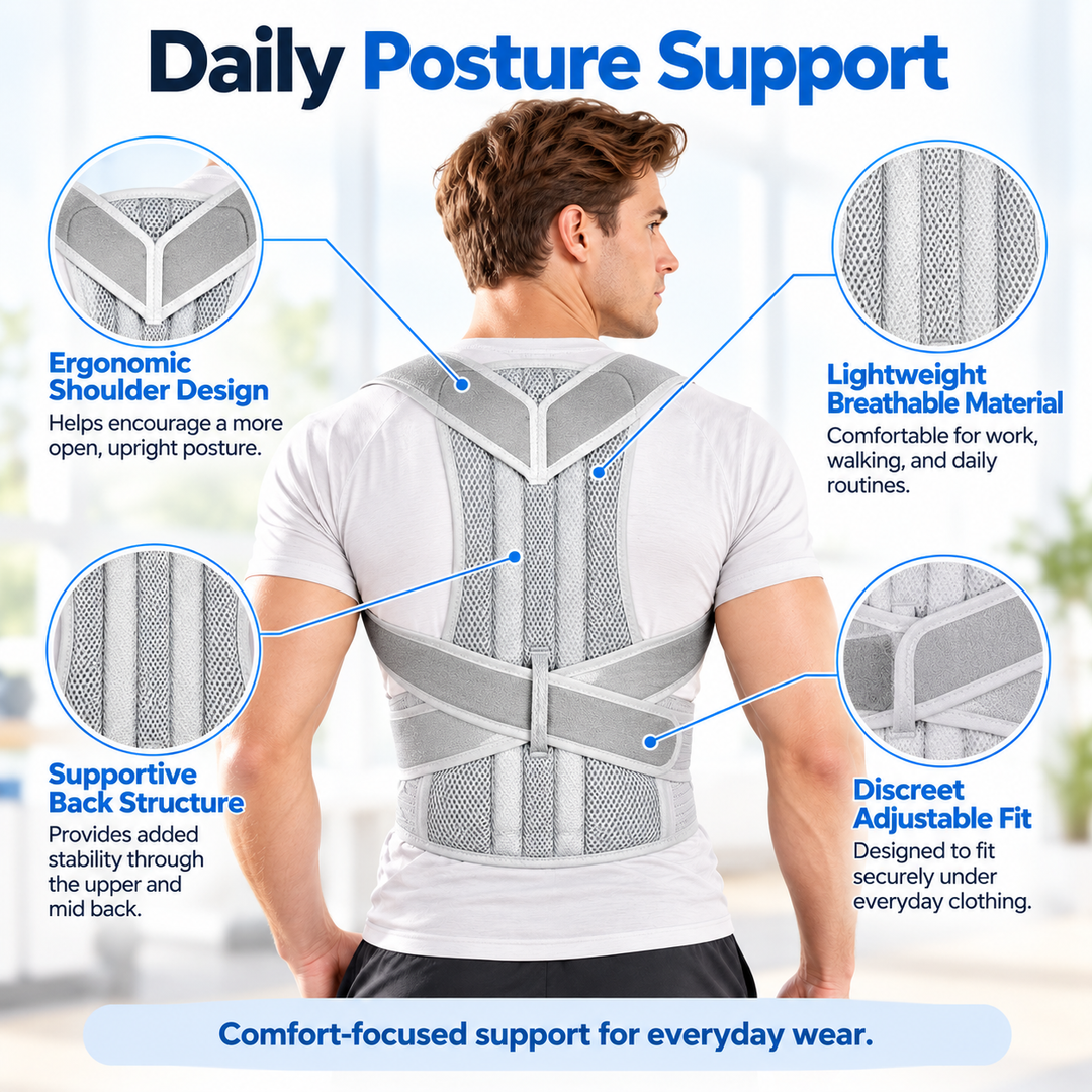 Posture Corrector Back Brace Adjustable Lumbar Support Belt