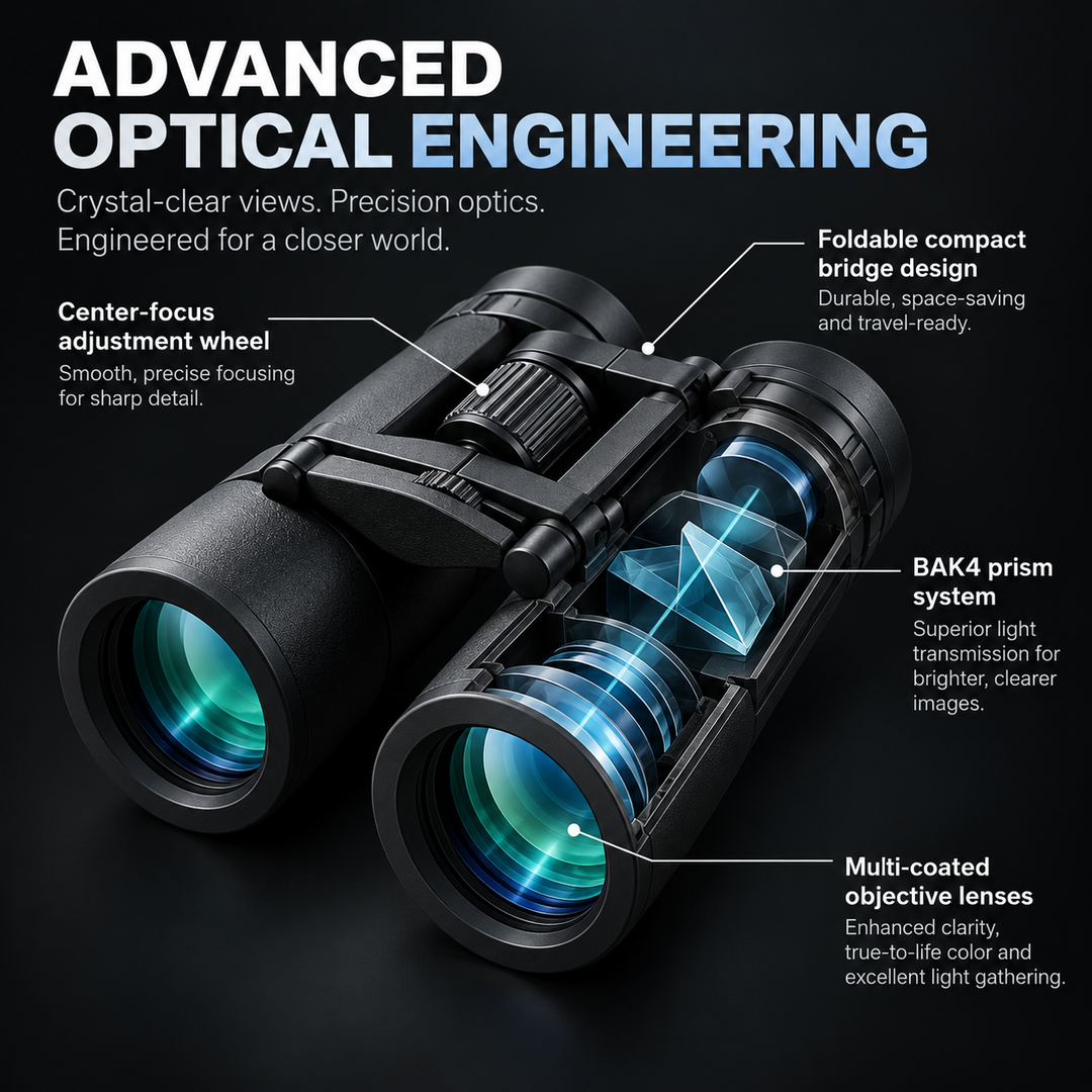 HD 40x22 Binoculars Compact Long Distance for Adults
