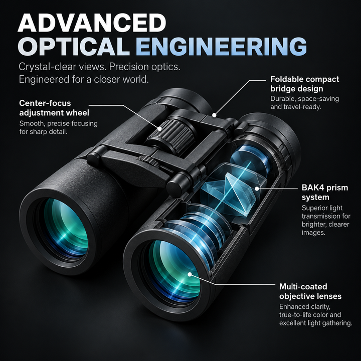 HD 40x22 Binoculars Compact Long Distance for Adults