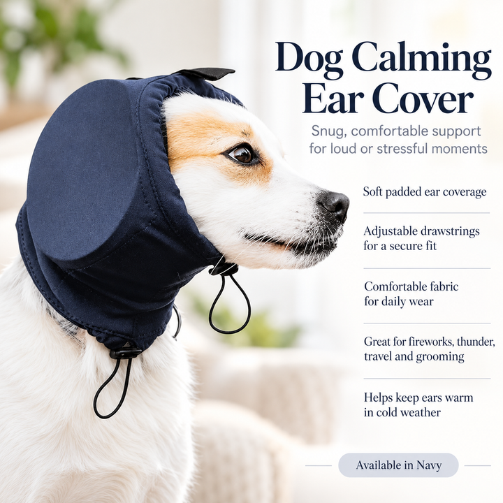 Noise Suppressing Dog Ear Protectors for Fireworks Anxiety