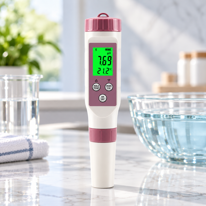 Digital Pool Tester pH and Chlorine Water Quality Meter for Pools Spas