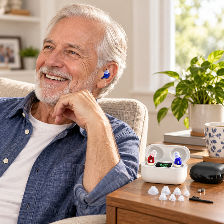 In-Ear Rechargeable Hearing Aids Clear Sound Comfort