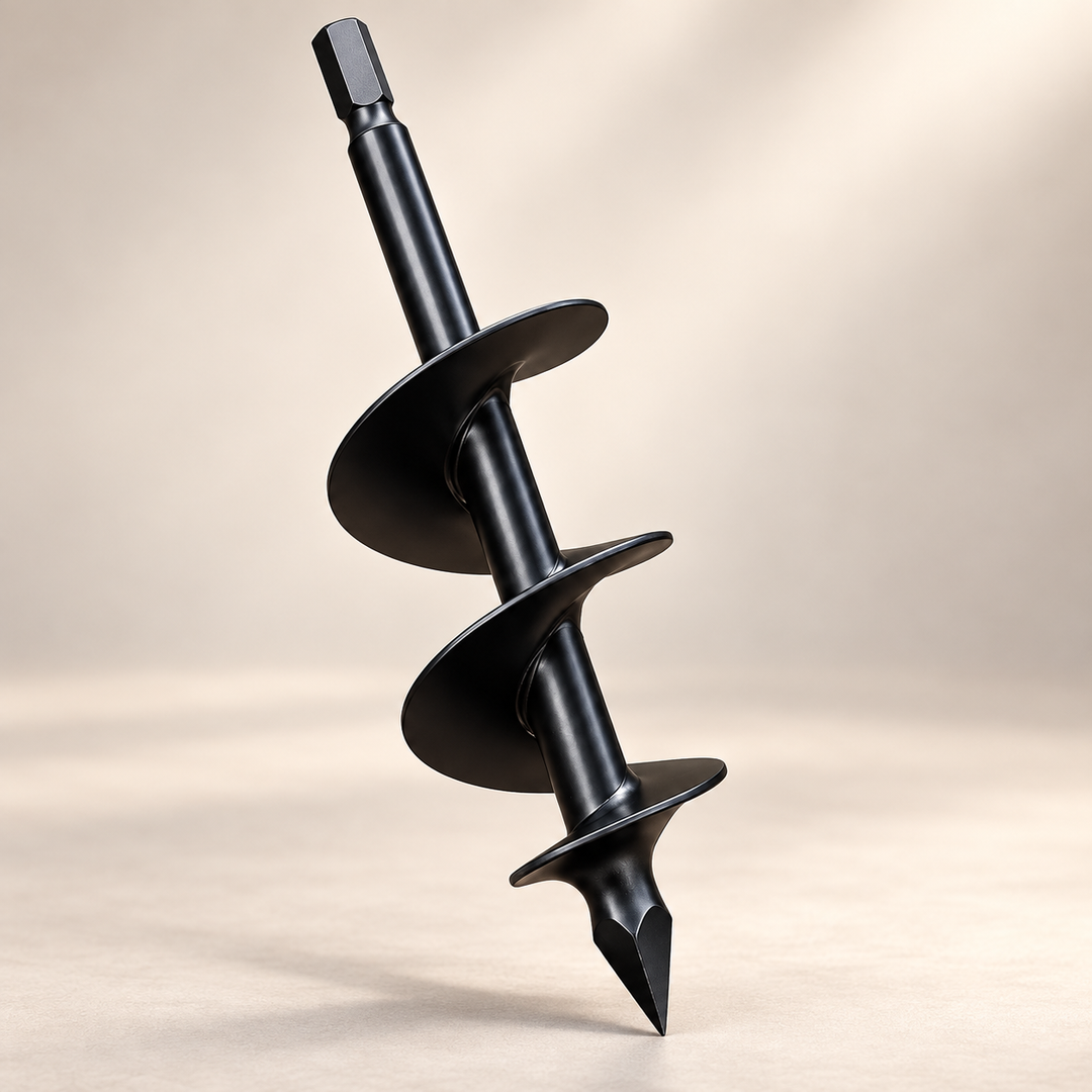 Garden Auger Drill Bit 3 Inch Spiral Bit for Planting Bulbs