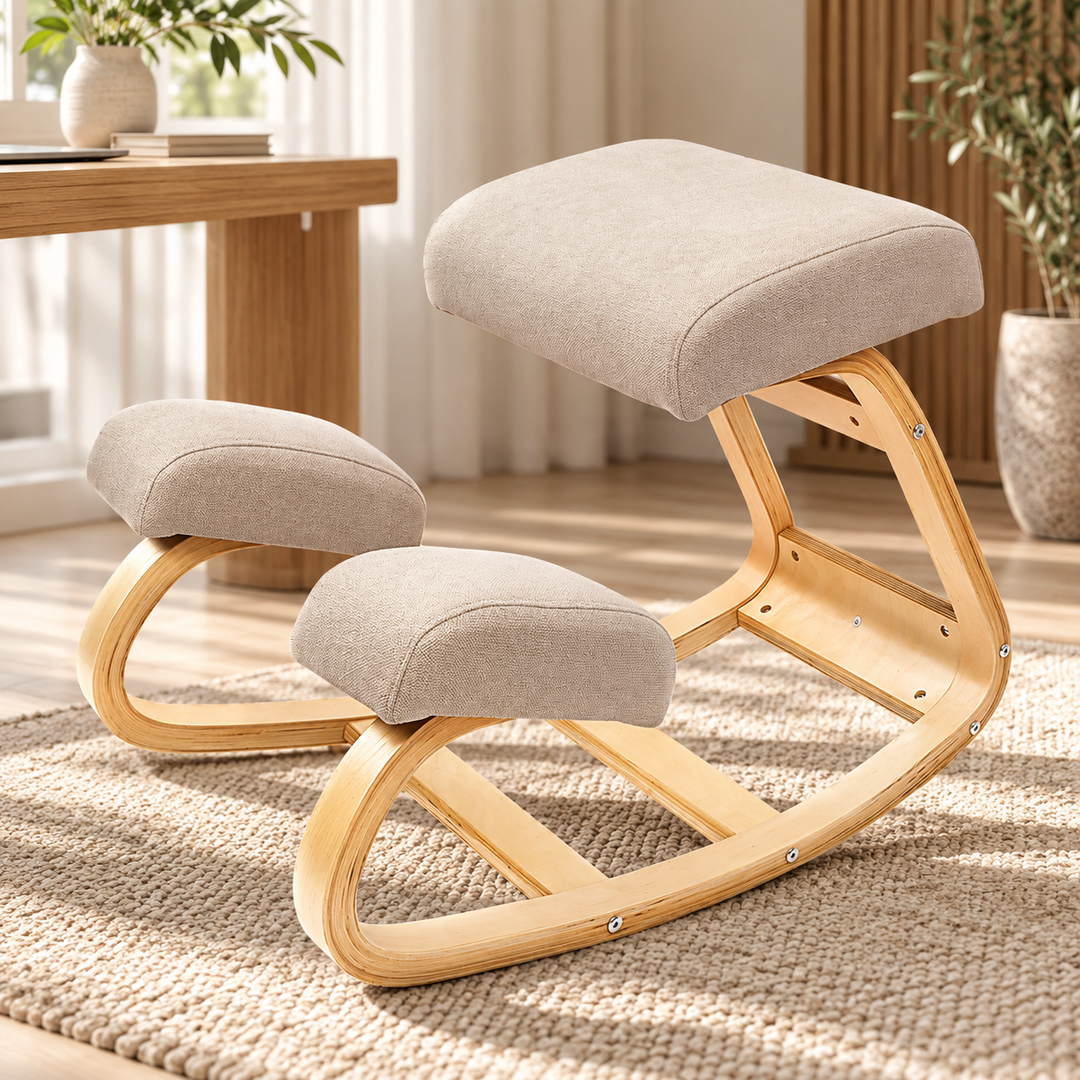 Ergonomic Kneeling Chair Cushioned Posture Support Stool