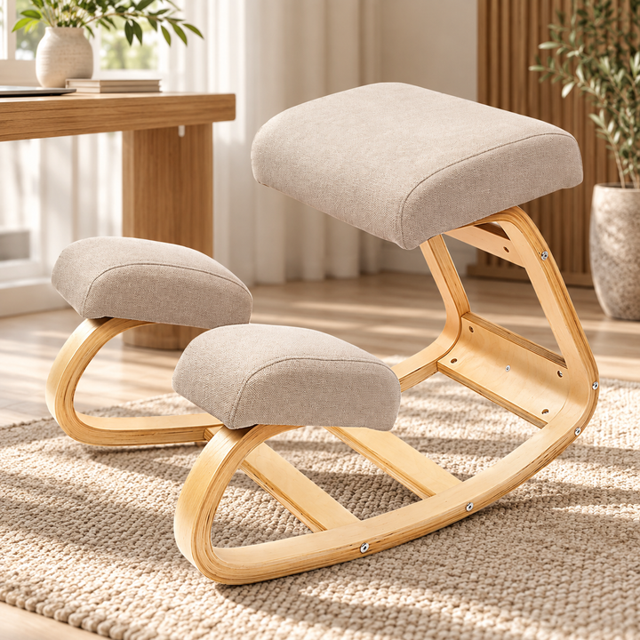 Ergonomic Kneeling Chair Cushioned Posture Support Stool