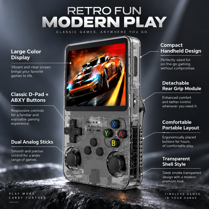 Retro Handheld Game Console 500 Built In Games for Kids Adults