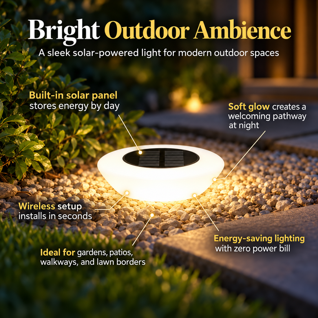 Solar Powered Garden Lights Waterproof Outdoor Pathway Stake Lights