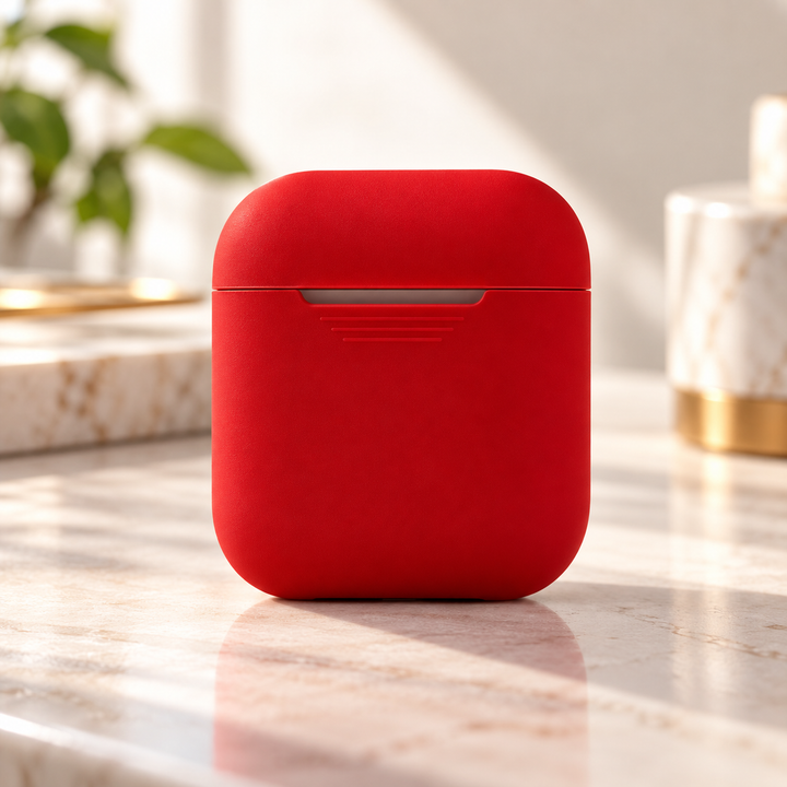 Protective Case for AirPods Shockproof Silicone Cover with Keychain
