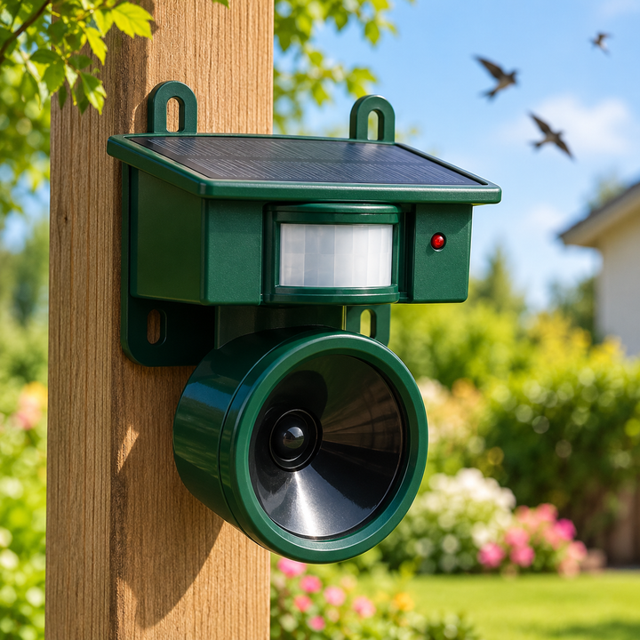 Motion Sensor Bird Deterrent Pigeon Repeller with Sound