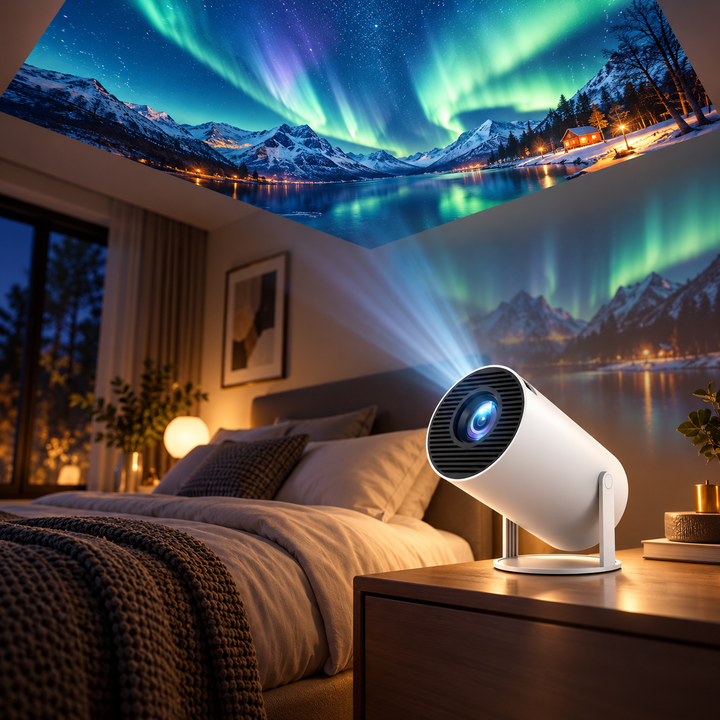 4K Projector for Home Theater Android WiFi Bluetooth Smart Projector
