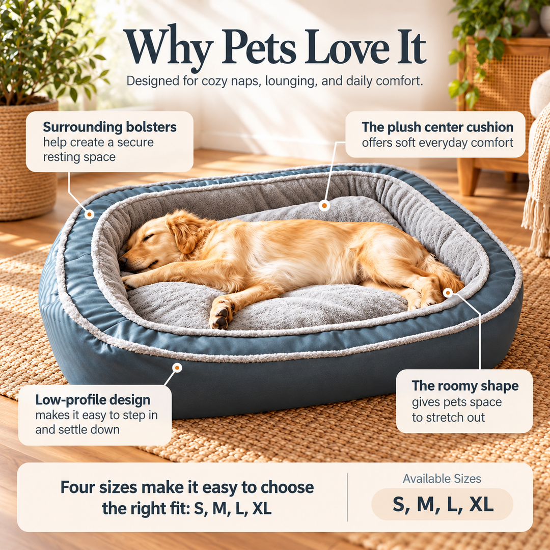 Orthopedic Dog Bed Memory Foam Mattress Large Dogs Washable