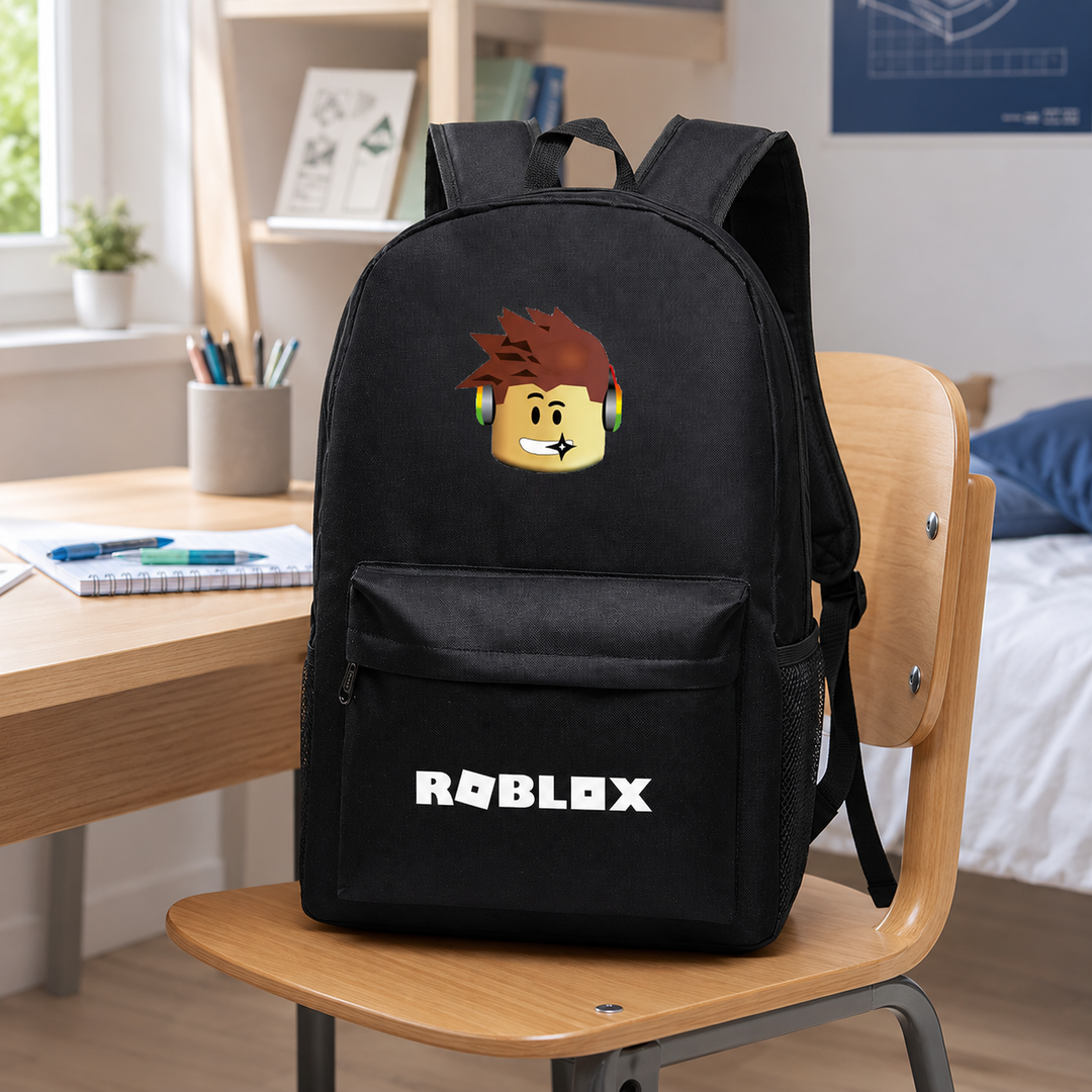 Roblox Character Backpack Large Capacity School Bookbag for Boys and Girls