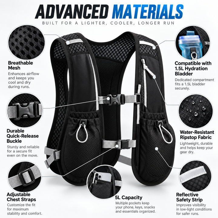 Hydration Running Vest Lightweight Trail Running Backpack