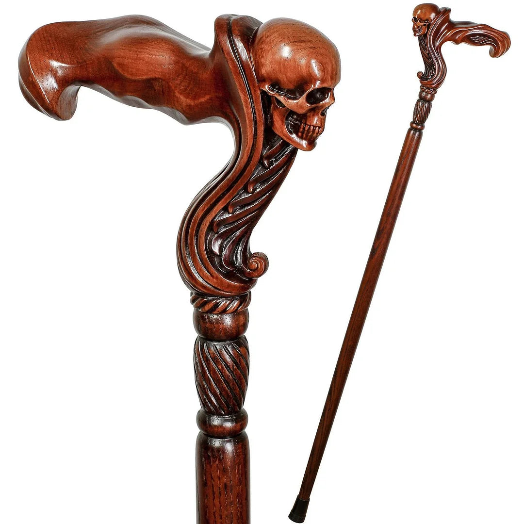 Wooden Straight Walking Cane Adult Mobility Support Stick