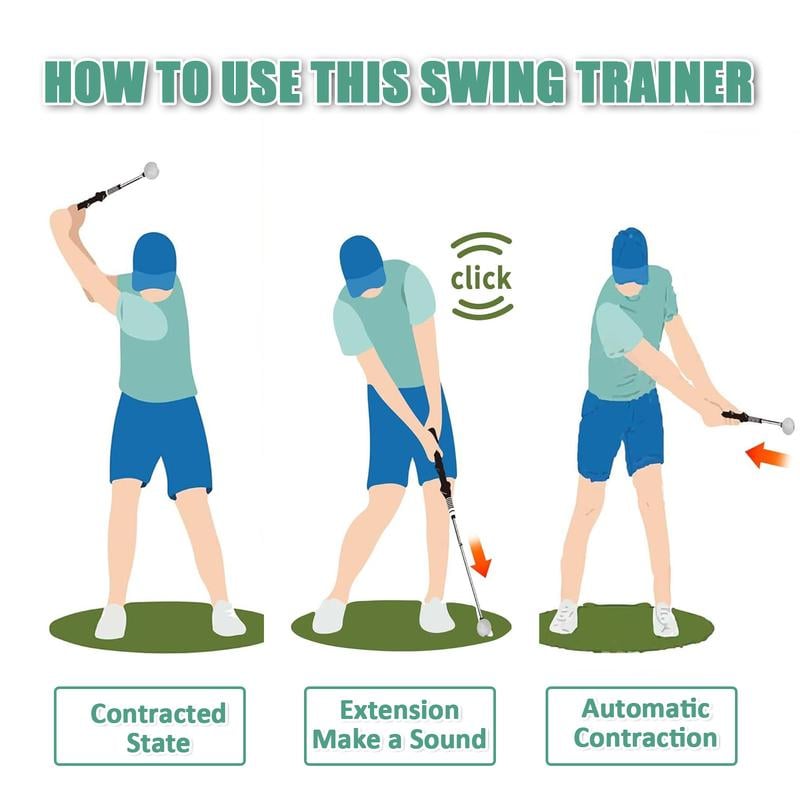 Golf Training Aid Retractable Telescopic Tool