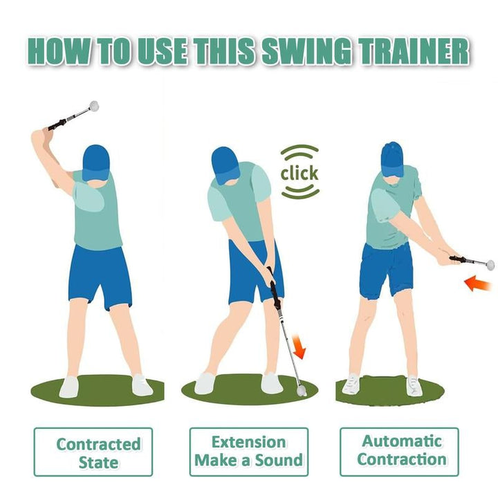 Golf Training Aid Retractable Telescopic Tool