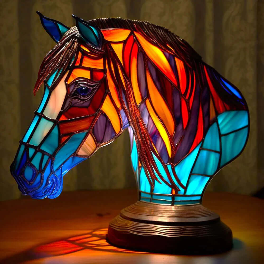 Animal Stained Glass Table Lamp Night Light