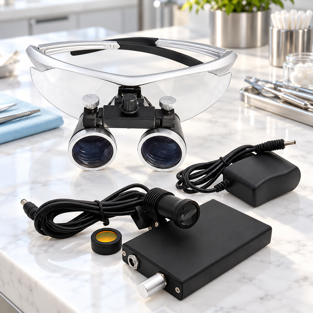 Dental Loupes Magnifier LED Headlight for Precision Close Work