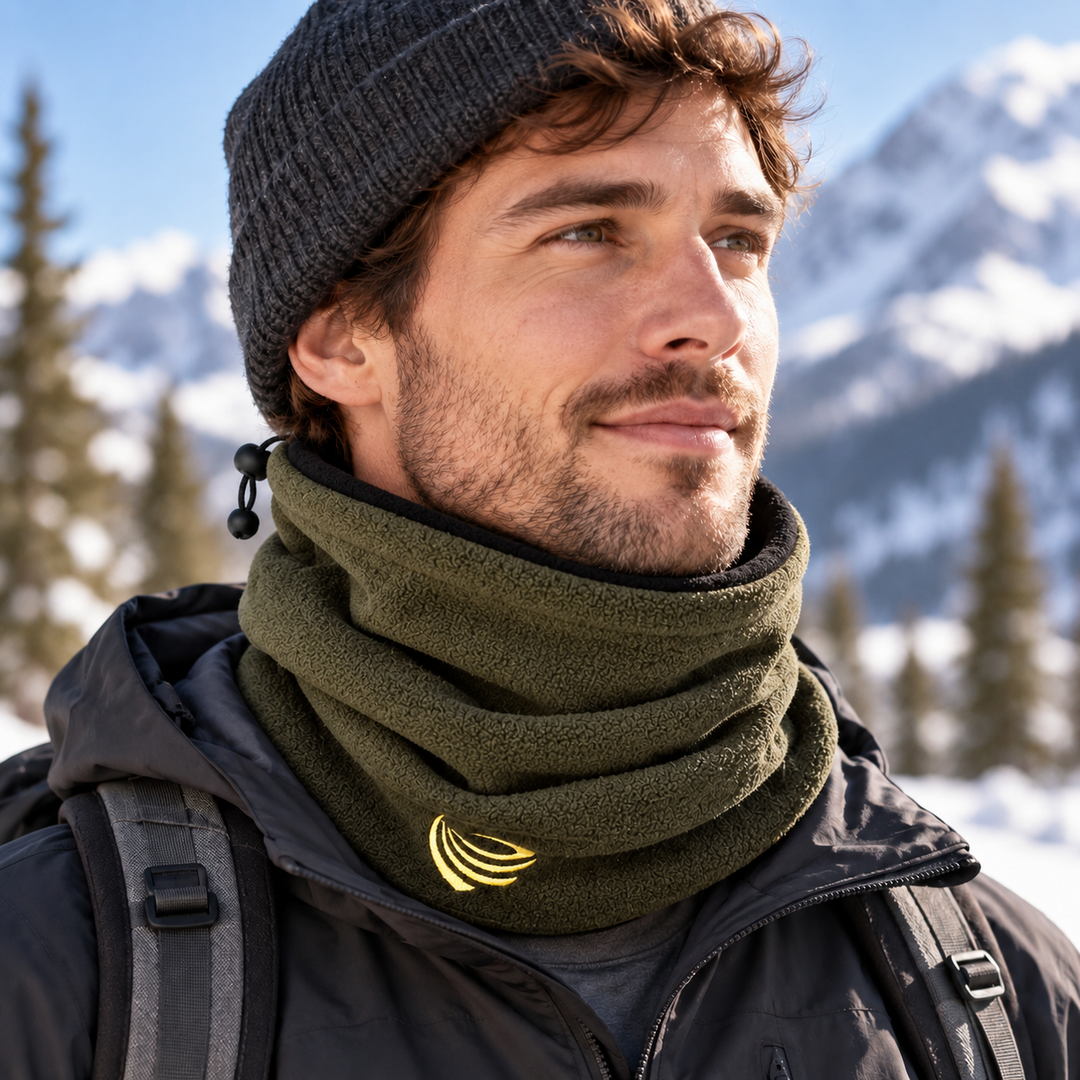 Windproof Fleece Neck Warmer Tube Scarf for Winter