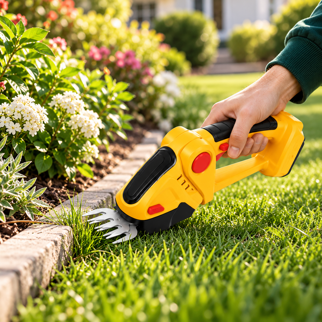 Cordless 2-in-1 Hedge and Shrub Trimmer Lightweight Garden Tool