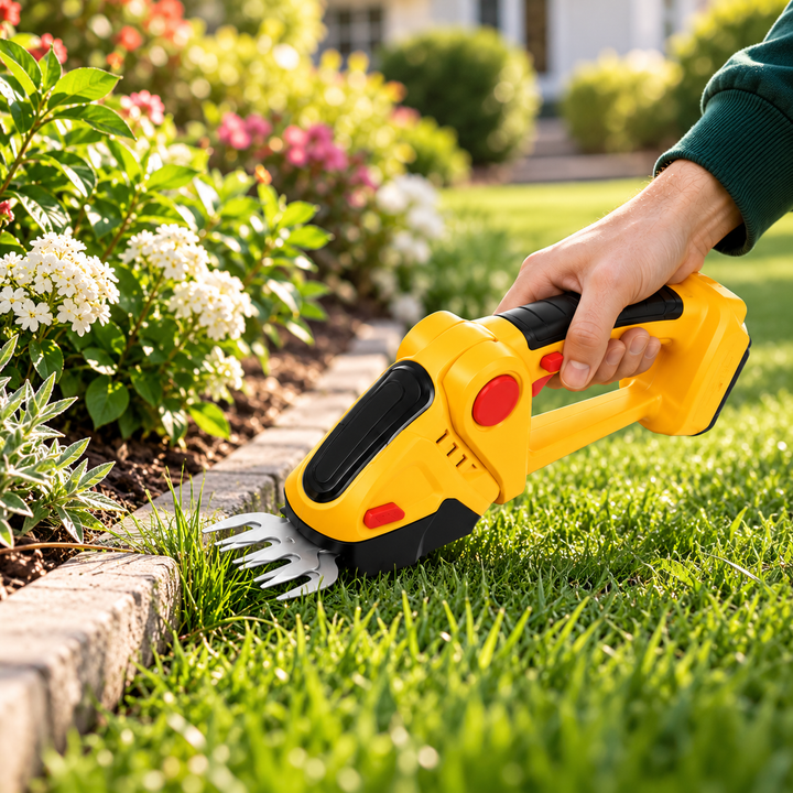 Cordless 2-in-1 Hedge and Shrub Trimmer Lightweight Garden Tool