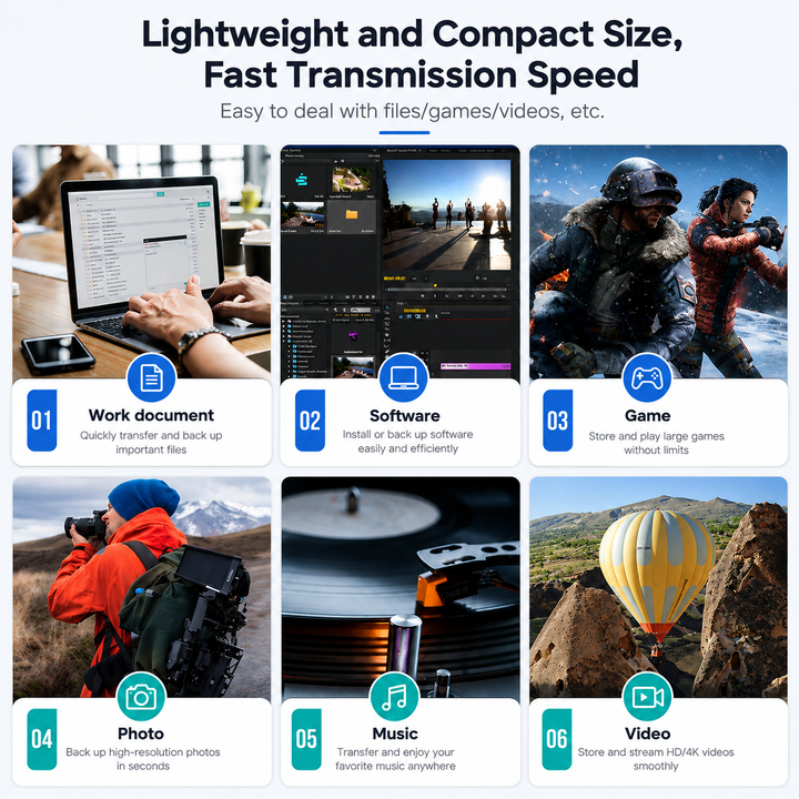 10TB Portable External Hard Drive USB 3.0 Storage Drive