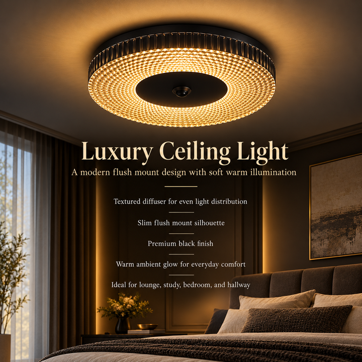 Ultra Slim LED Ceiling Light Modern Dimmable Fixture for Home