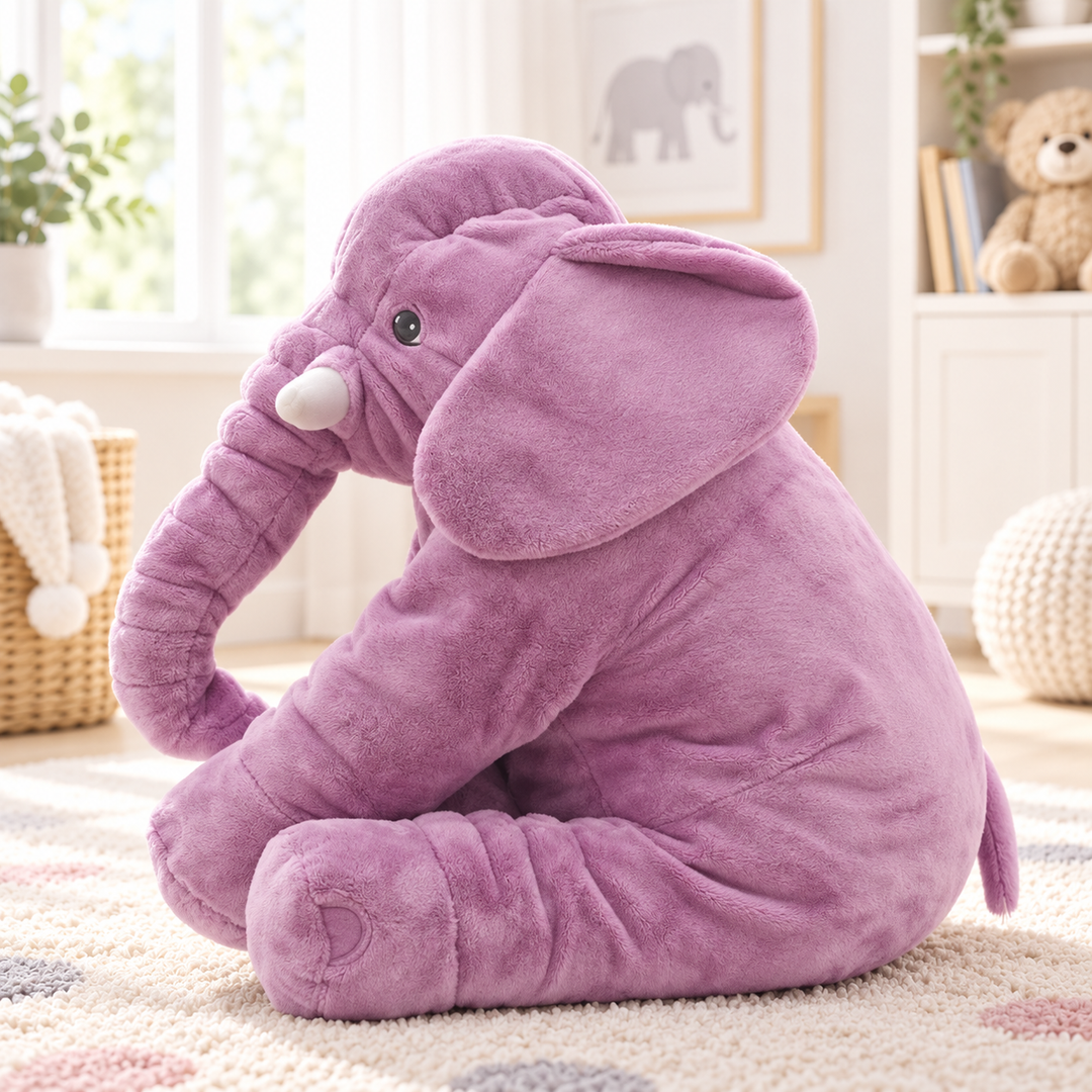 Baby Elephant Pillow Soft Plush Stuffed Toy Cushion for Nursery