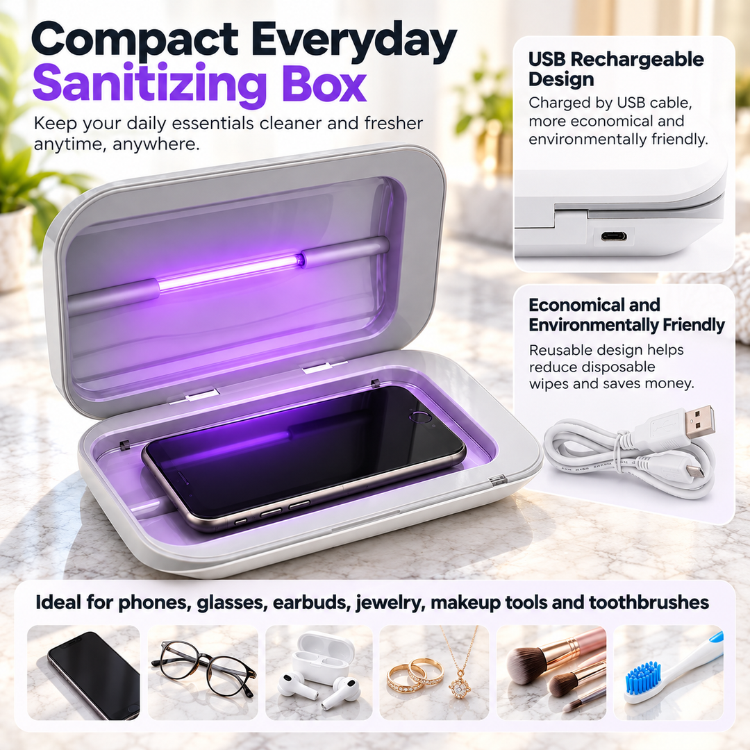 UV Phone Sanitiser Portable Smartphone Steriliser Cleaning Box