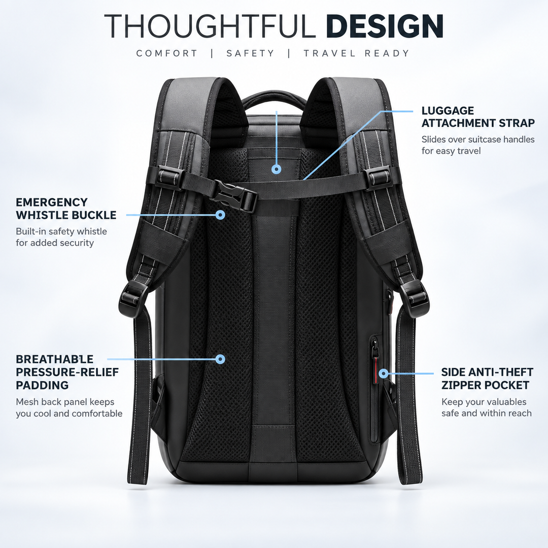 Vacuum Compression Backpack Travel Bag with Space Saver Bags