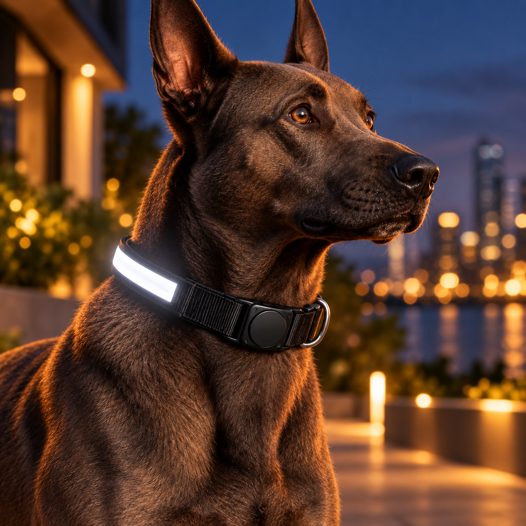 Flashing LED Dog Collar Waterproof USB Rechargeable Safety