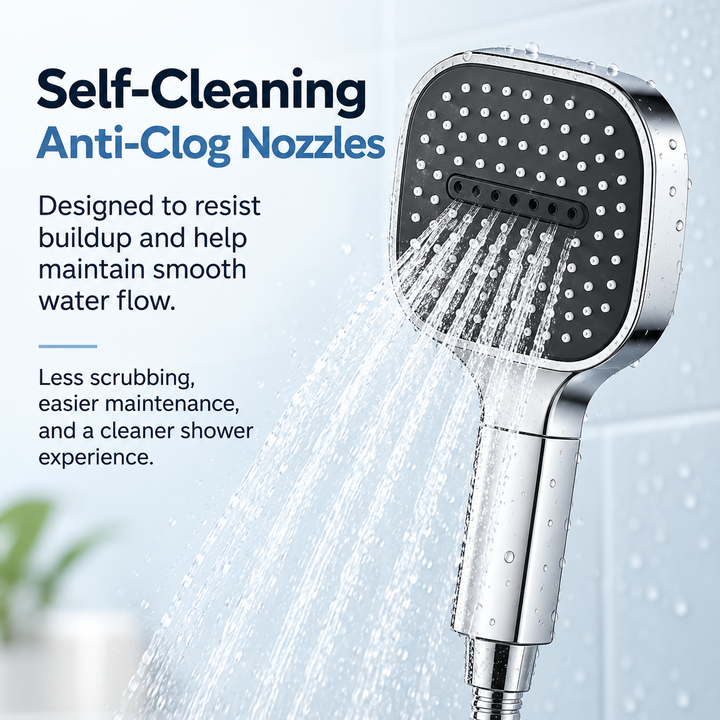 High Pressure Shower Head Filtered Turbo Boost for Skin Hair