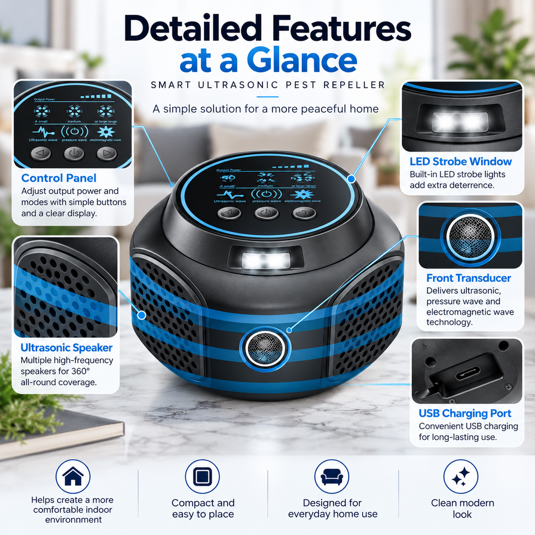 Ultrasonic Wasp Hornet Repellent Plug In Chemical Free Deterrent