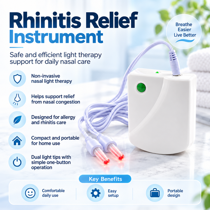 Infrared Rhinitis Relief Device Red Light Nasal Therapy at Home