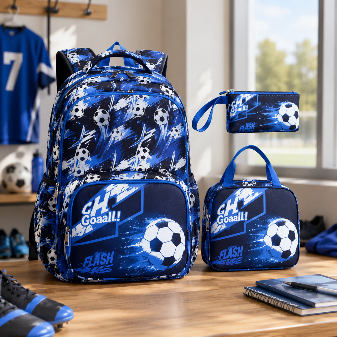 Camouflage Graffiti 3 In 1 Kids School Backpack Primary Boys Girls