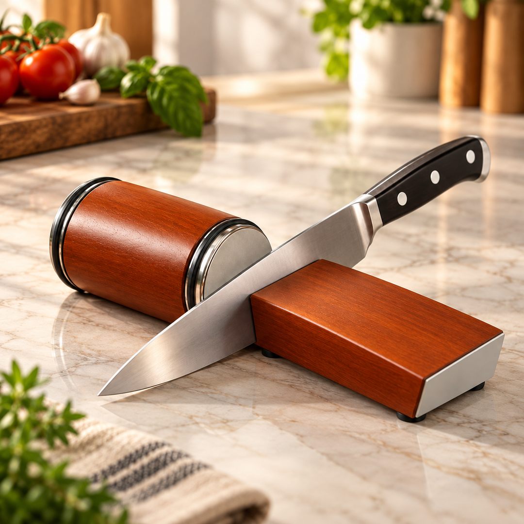 Rolling Knife Sharpener Diamond Disc 400 1000 Grit Kitchen Sharpening