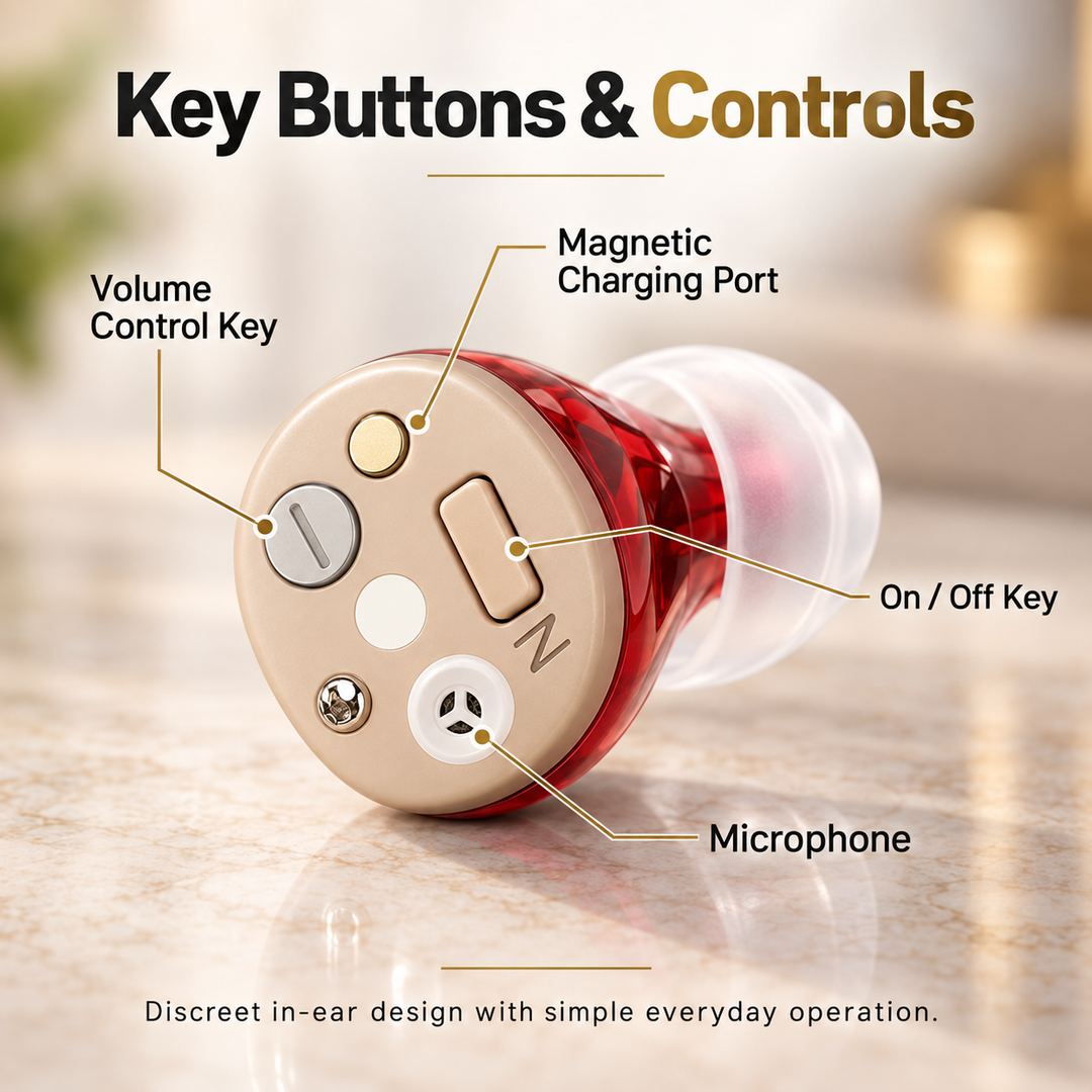 Rechargeable In Ear Sound Amplifier Digital Hearing Device