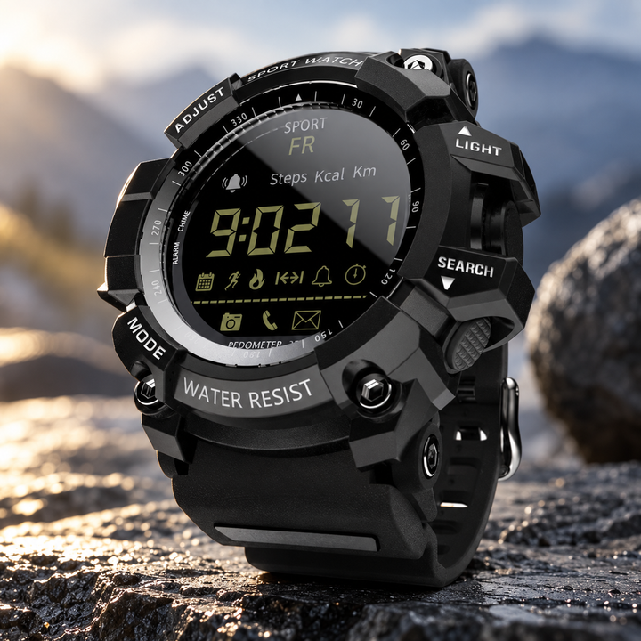 Military Smart Watch Rugged Waterproof Outdoor Fitness Tracker Watch
