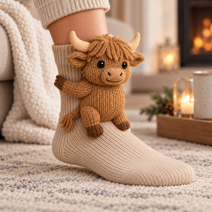 Cosy Animal Slipper Socks Unisex Warm Winter House Socks
