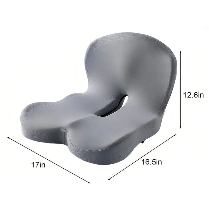 Memory Foam Orthopedic Seat Cushion and Lumbar Back Support Set